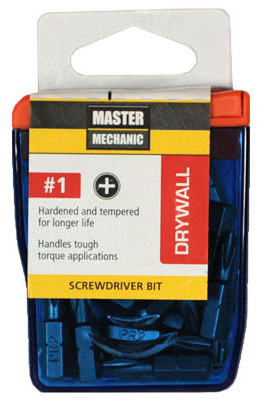129288 1 In. Master Mechanic Drywall Screwdriver Bit - Pack Of 25