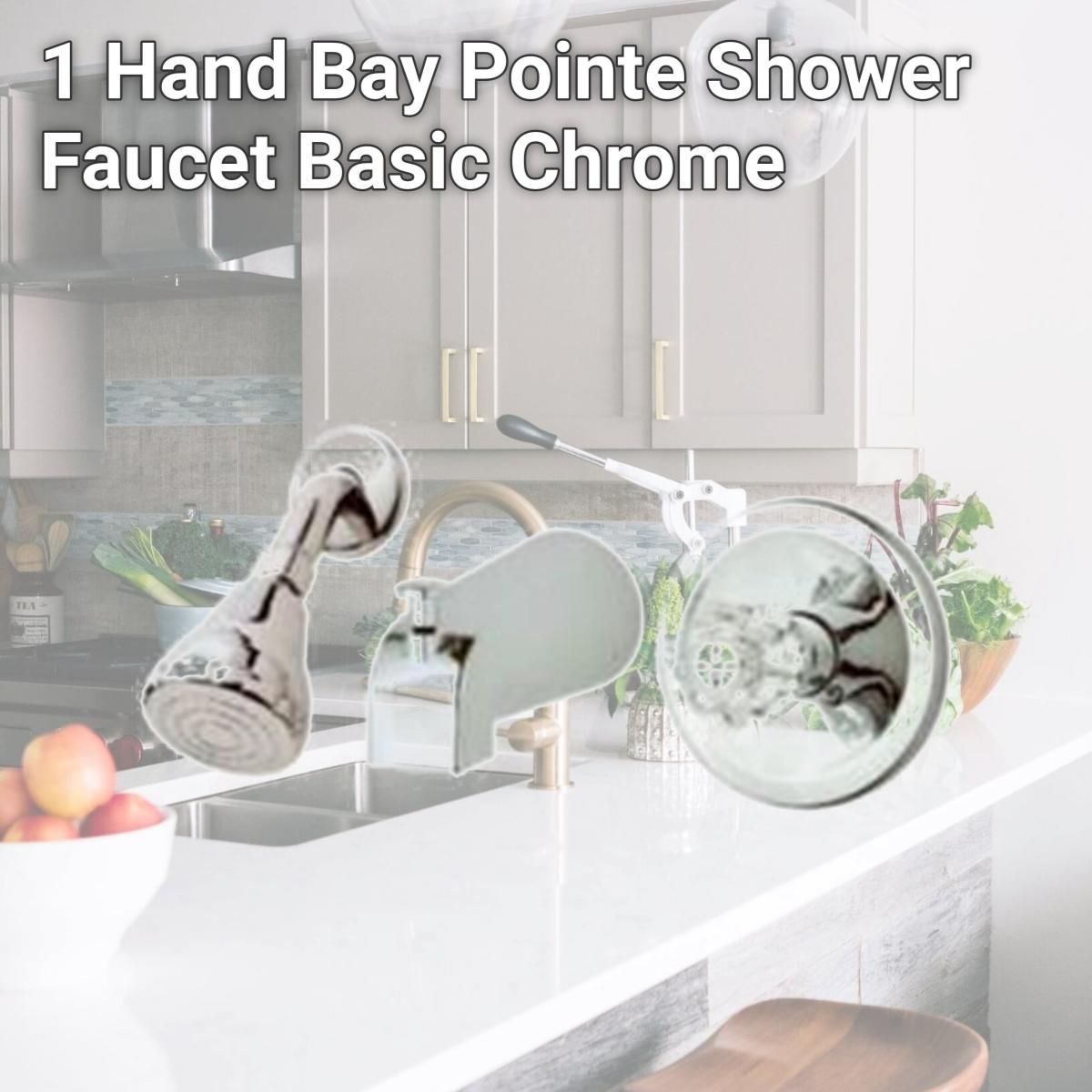 Picture of Homewerks Worldwide 210519 1 Hand Bay Pointe Shower Faucet, Basic Chrome