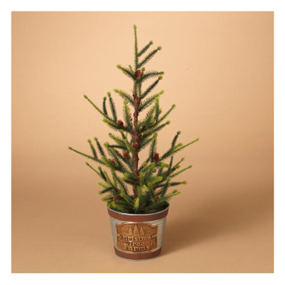 UPC 687293309999 product image for Gerson 222096 18 in. Christmas Tree Farms Container | upcitemdb.com