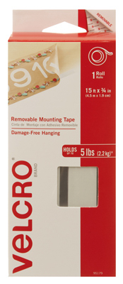 Cloth Hook And Eye Usa Consumer Products 221388 15 X 0.75 In. Cloth Hook Eye Mounting Tape