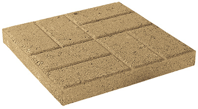 178300 16 X 16 In. Emboss Stone - Tan 90 Pieces