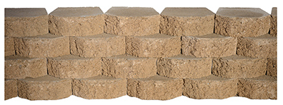 178295 8 In. Lodgestone Wall Block - Tan