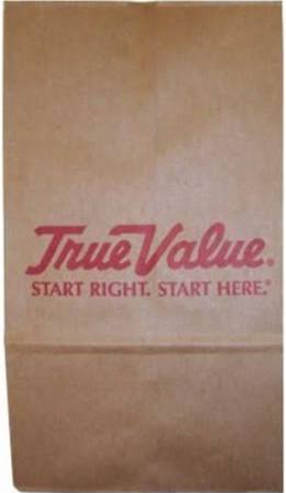 112645 3 Lbs True Value Paper Bag, 500 Per Pack