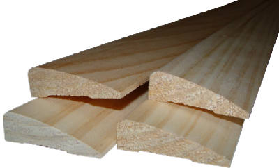361147 0.44 X 3.25 In., 8 Ft. Ranch Base Solid Pine Moulding