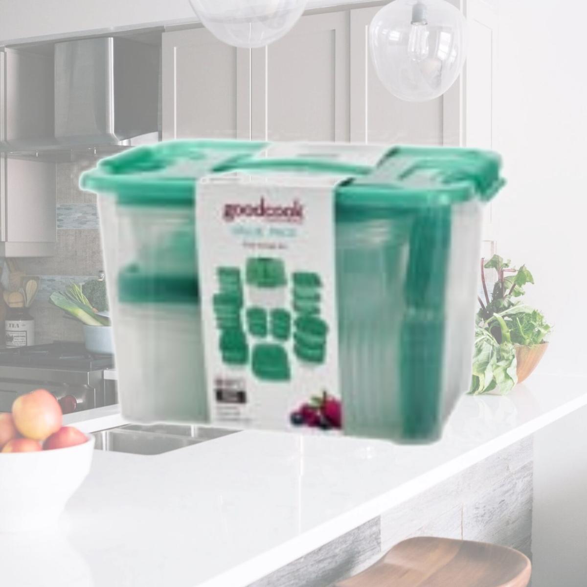 Picture of Bradshaw International 213445 Food Storage Containers Teal Plastic - 50 Piece
