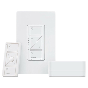 212389 Caseta Wireless Dimmer Kit With Smart Bridge - White
