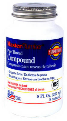 403469 8 Oz Master Plumber Pipe Thread Compound, Gray