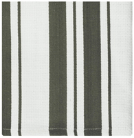 13 In. Cotton Stripe Dish Cloth Pewter - 2 Per Pack
