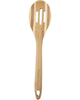 220777 12 In. Bamboo Slot Spoon