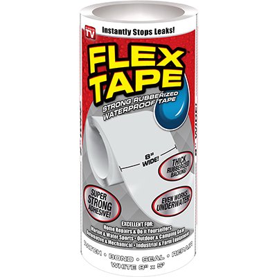 225127 8 In. X 5 Ft. Flex Tape - White