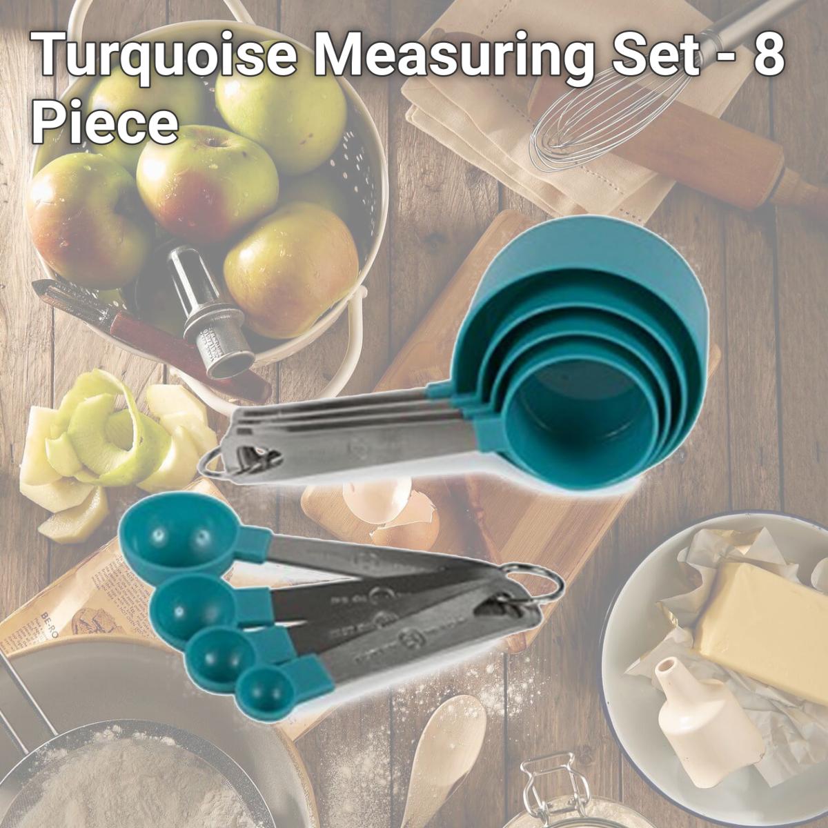 Picture of Core Home 220754 Turquoise Measuring Set - 8 Piece