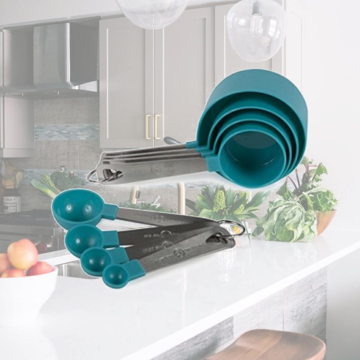 Picture of Core Home 220754 Turquoise Measuring Set - 8 Piece
