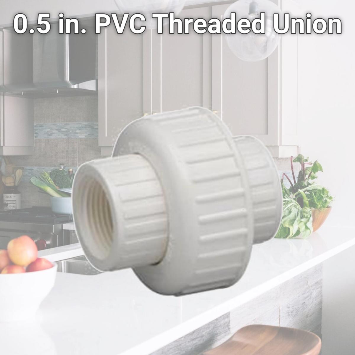 Picture of Homewerks Worldwide 206202 0.5 in. PVC Threaded Union