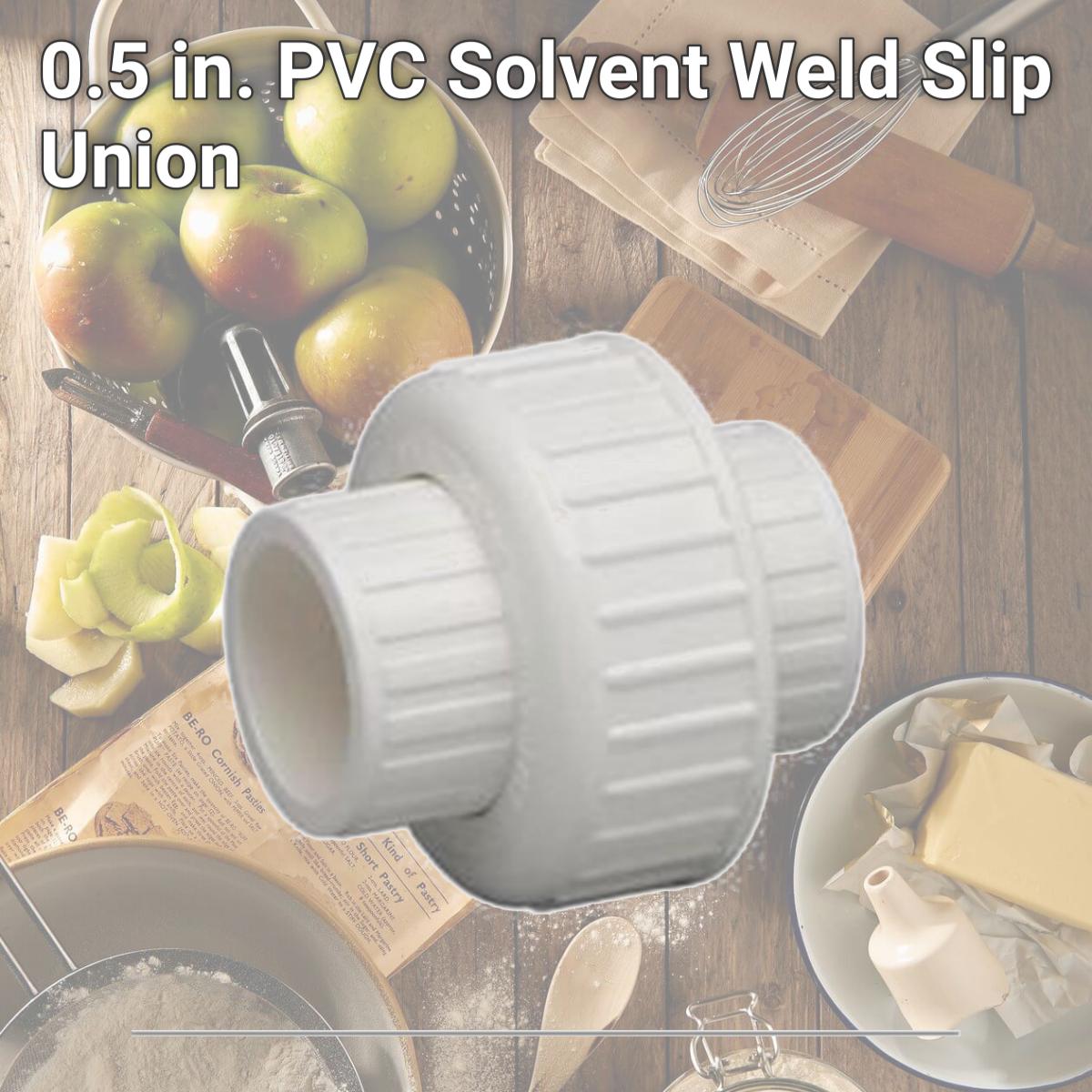 Picture of Homewerks Worldwide 206195 0.5 in. PVC Solvent Weld Slip Union