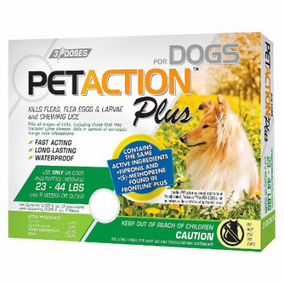 221543 Pet Action Plus Dog Flea & Tick Applicators - Medium