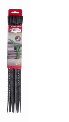 225158 14 In. Tie Cable, Black - 10 Per Pack