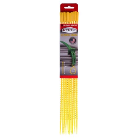 225372 14 In. Tie Cable, Yellow - 10 Per Pack