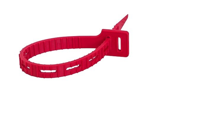 225159 14 In. Tie Cable, Red - 2 Per Pack