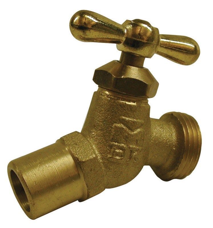 B&k 0.5 X 0.75 Dual Hose Bibb, Brass
