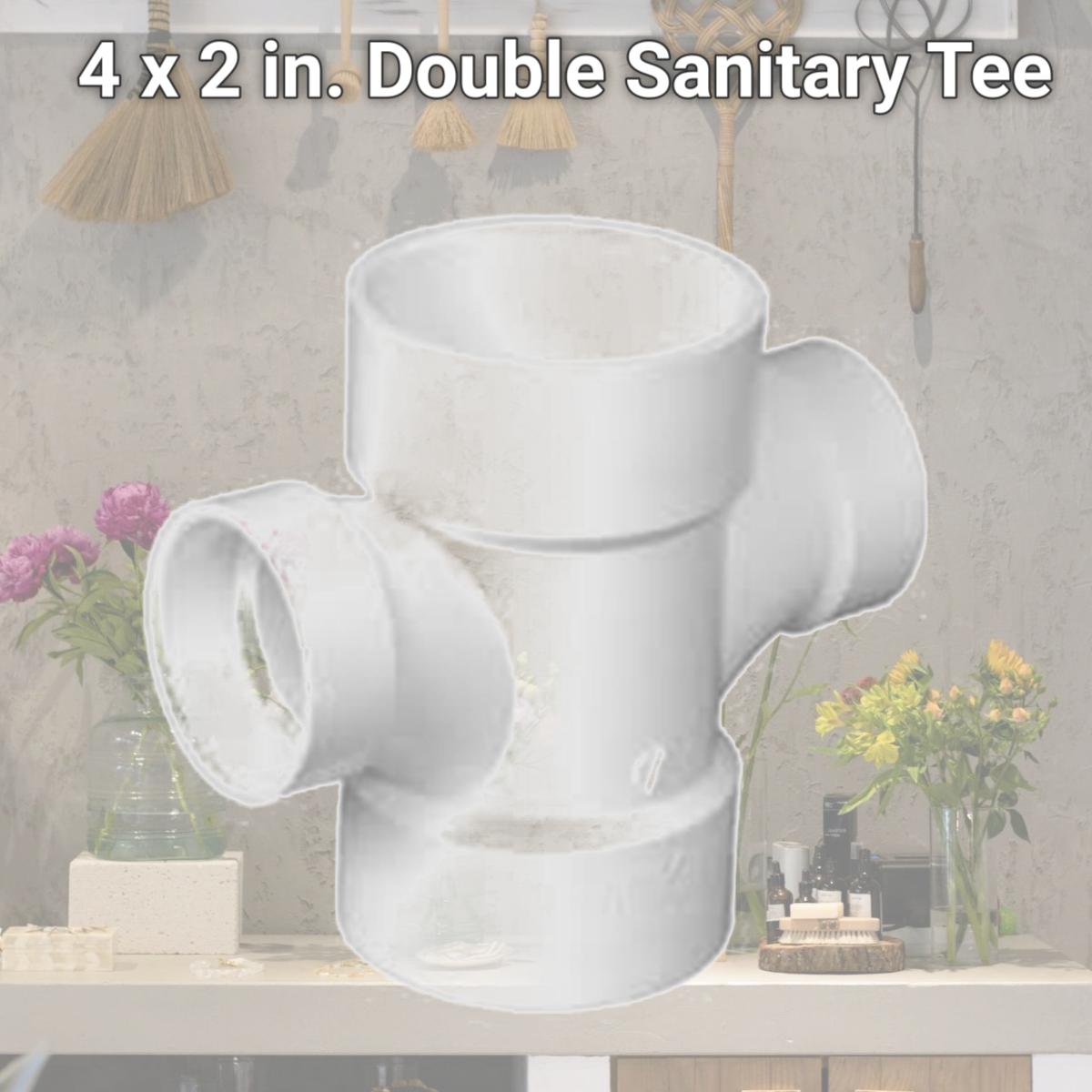 Picture of Charlotte Pipe & Foundry 787223 4 x 2 in. Double Sanitary Tee