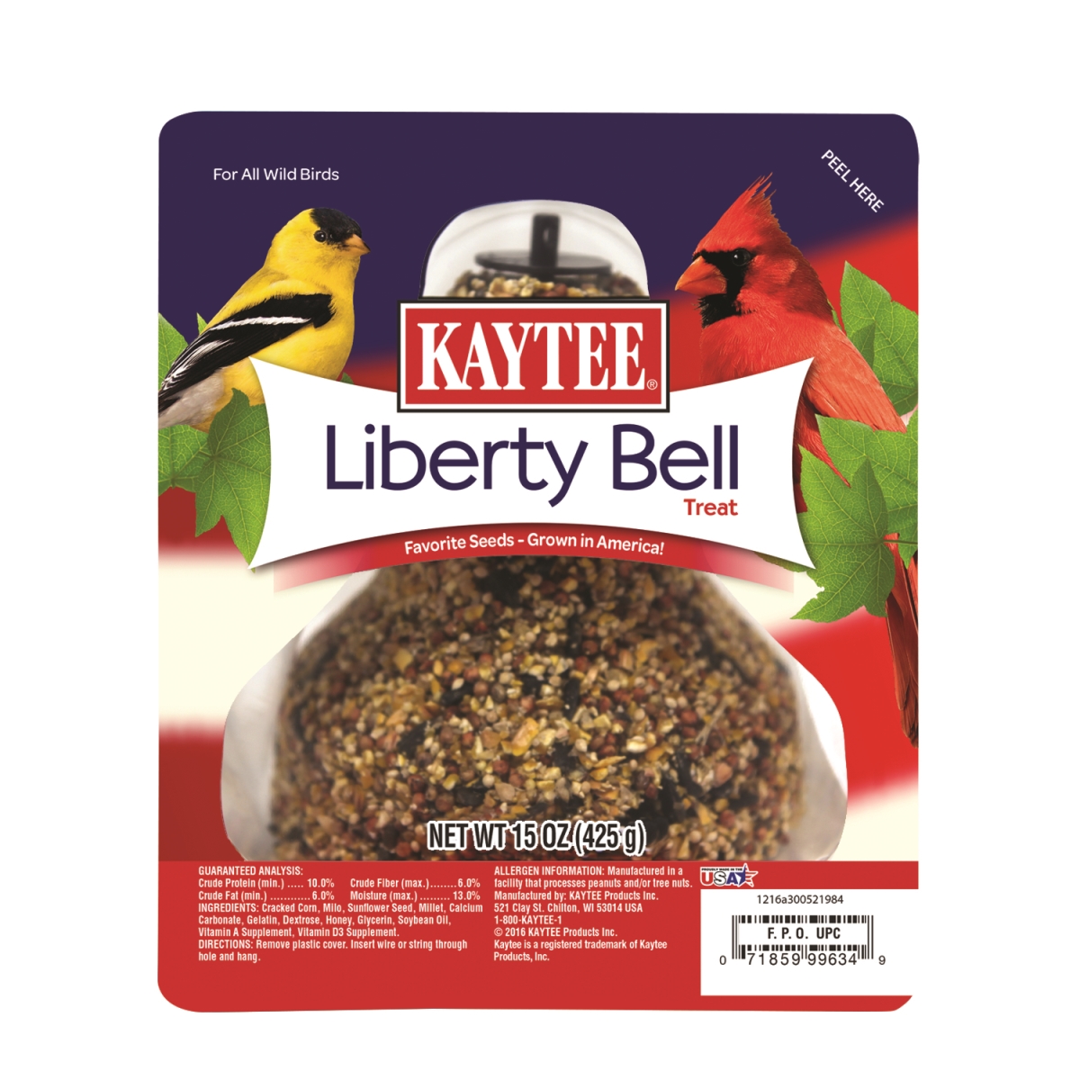Kaytee Products 227723 15 Oz Liberty Treat Bell