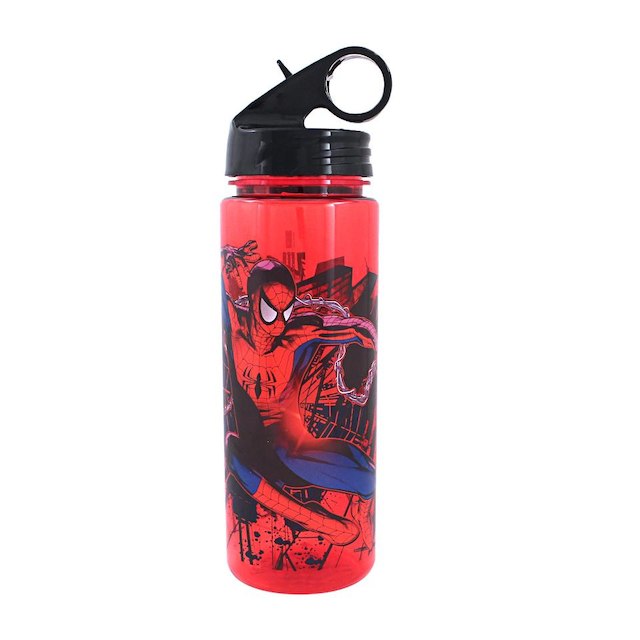 230871 600 Ml Spiderman Water Bottle, Multi Color