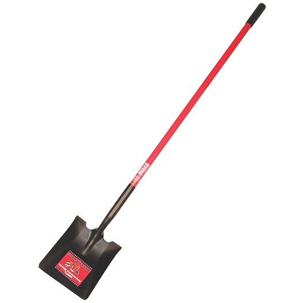 231909 14 Gauge Square Point Shovel With Fiberglass Handle & Cushion Grip