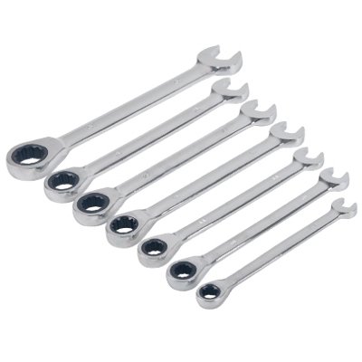 228026 Ratcheting Wrench Set, Metric - 7 Piece