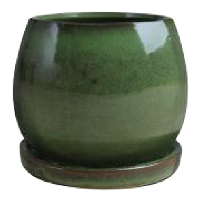 227347 6 In. Artisan Pot, Green