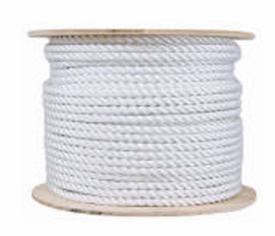 234858 0.5 X 200 In. Twisted Cotton Rope, Natural