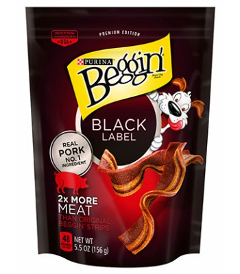 236369 Beggin Skinny Strips Real Pork Dog Snacks Treat - 5.5 Oz