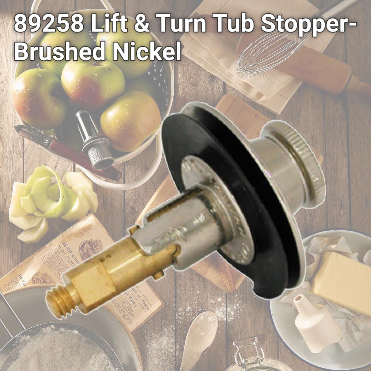 Picture of Danco 89258 Lift & Turn Tub Stopper- Brushed Nickel