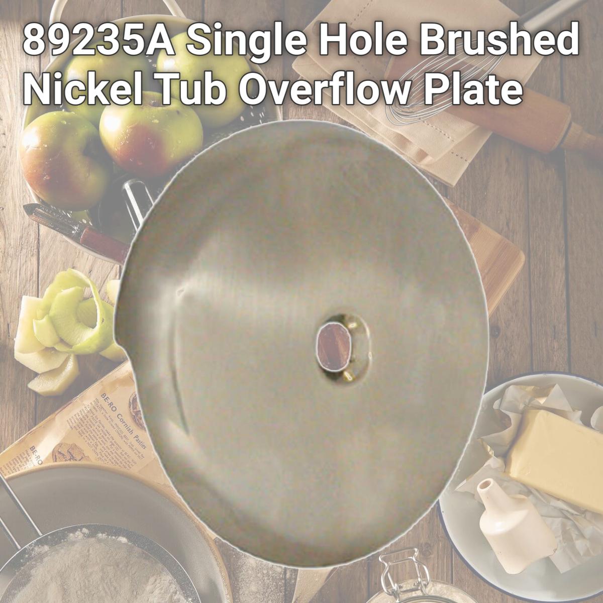 Picture of Danco 89235A Single Hole Brushed Nickel Tub Overflow Plate