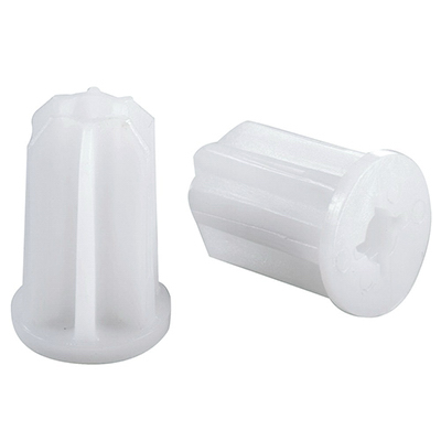 235882 0.81 In. Truguard Plastic Round Sockets, White - Pack Of 4