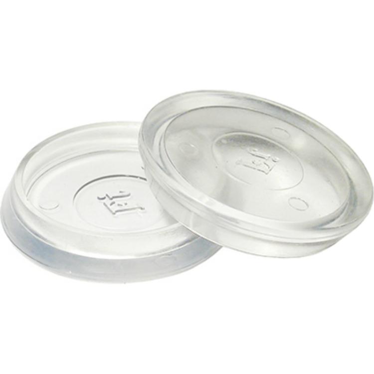 235939 1.5 In. Truguard Smooth Round Base Plastic Cups, Clear - Pack Of 4