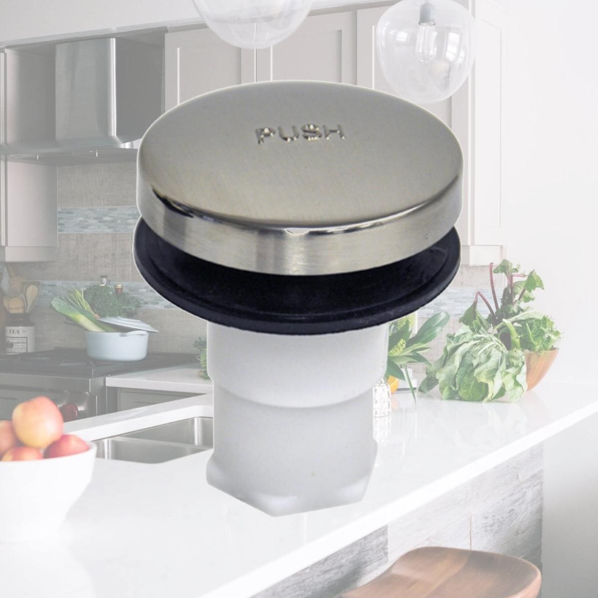 Picture of Danco 10755 Touch Toe Tub Stopper- Brushed Nickel