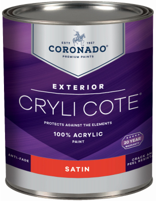 UPC 023906365769 product image for 236094 Coronado Cryli Cote QT Satin Accent Base Acrylic Exterior Paint | upcitemdb.com