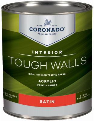 UPC 023906365806 product image for 236097 Coronado Tough Walls QT Satin Pastel Base Acrylic Latex Interior Paint &  | upcitemdb.com