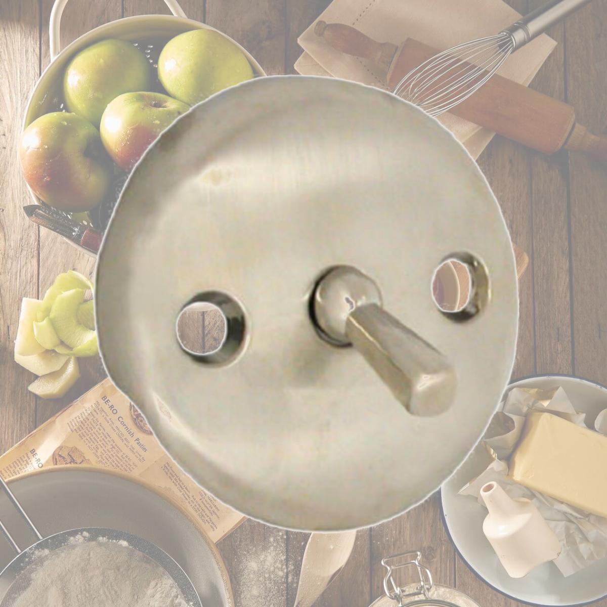Picture of Danco 89231 Tub Overflow Plate With Trip Lever- Brushed Nickel
