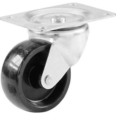 759571 5 In. Rubber Swivel Caster, Pack Of 6