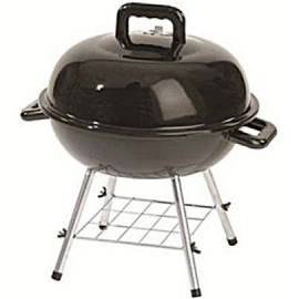 232661 14 In. Charcoal Kettle Grill With Ash Catcher, Black