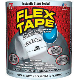 240241 5 Ft. X 4 In. Clear Waterproof Repair Flex Tape
