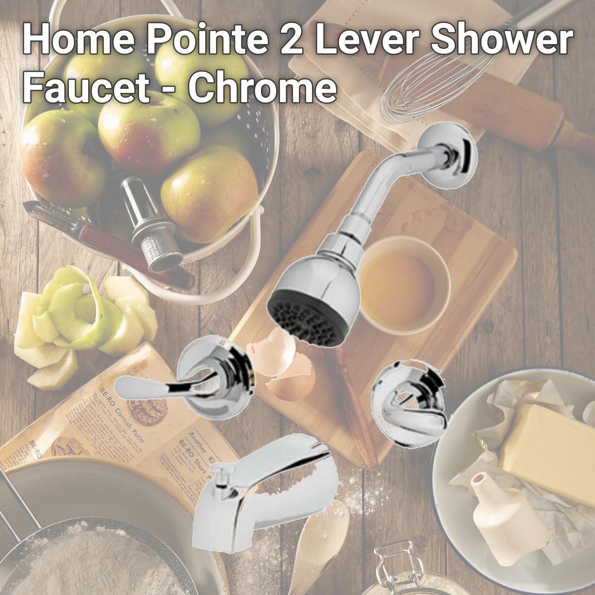 Picture of Homewerks Worldwide Import 239938 Home Pointe 2 Lever Shower Faucet - Chrome