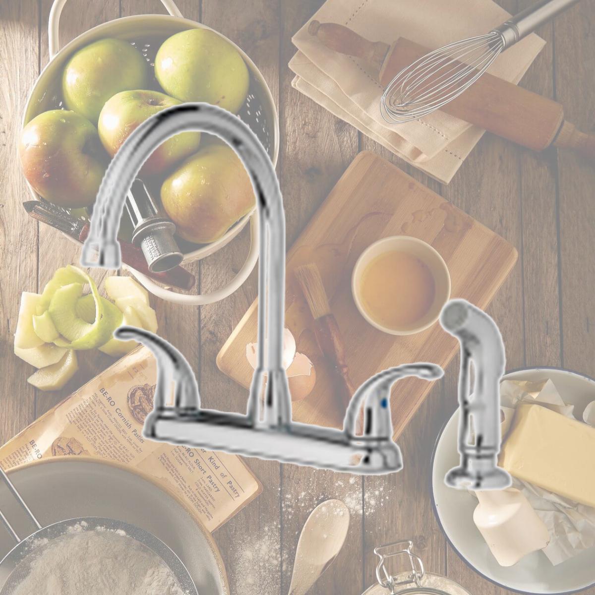 Picture of Homewerks Worldwide Import 239963 Home Pointe 2 Lever Kitch Faucet - Chrome