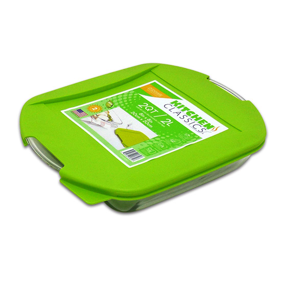 240476 8 In. Square Bake Dish With Lid