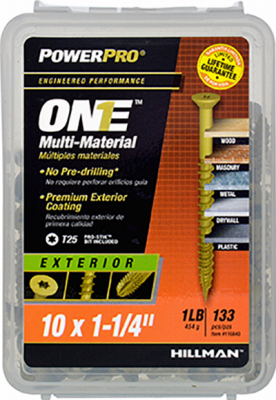 UPC 038902133526 product image for 240644 10 x 0.25 in. Exterior Flat Head One Screw - Bronze Epoxy, Pack of 145 | upcitemdb.com