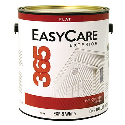 220196 1 Gal Exf-9 Easycare 365 White Exterior Latex House Paint, Durable Acrylic Flat