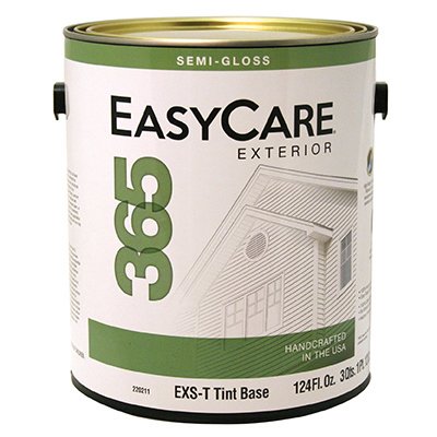 220211 1 Gal Exs-t Easycare 365 Tint Base Exterior Latex House Paint, Durable Acrylic Semi-gloss