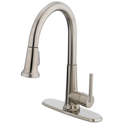 239958 Homepointe Kitchen Faucet With Single Handle - Brushed Nickel