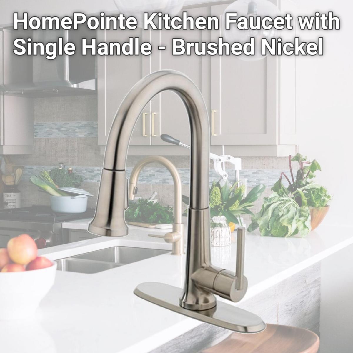 Picture of Homewerks Worldwide 239958 HomePointe Kitchen Faucet with Single Handle - Brushed Nickel
